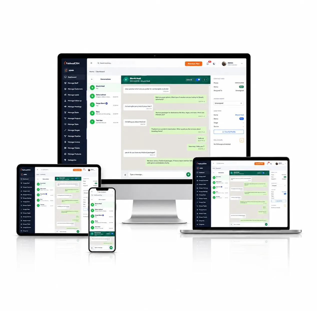 CRM Web & Mobile App