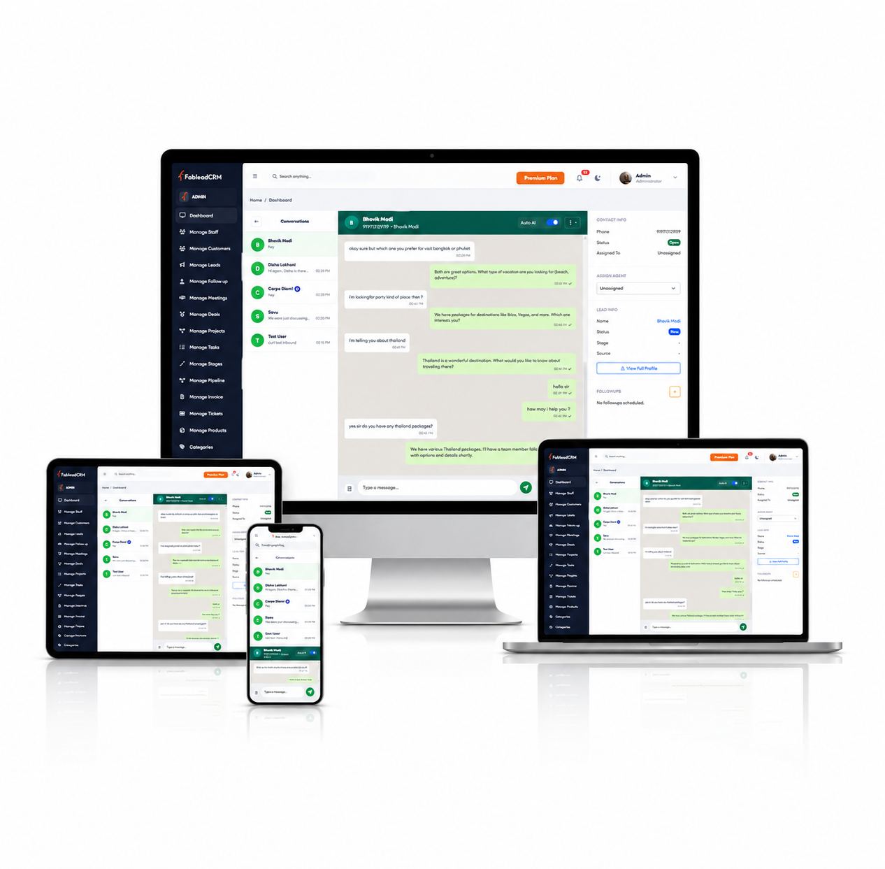 CRM Web & Mobile App