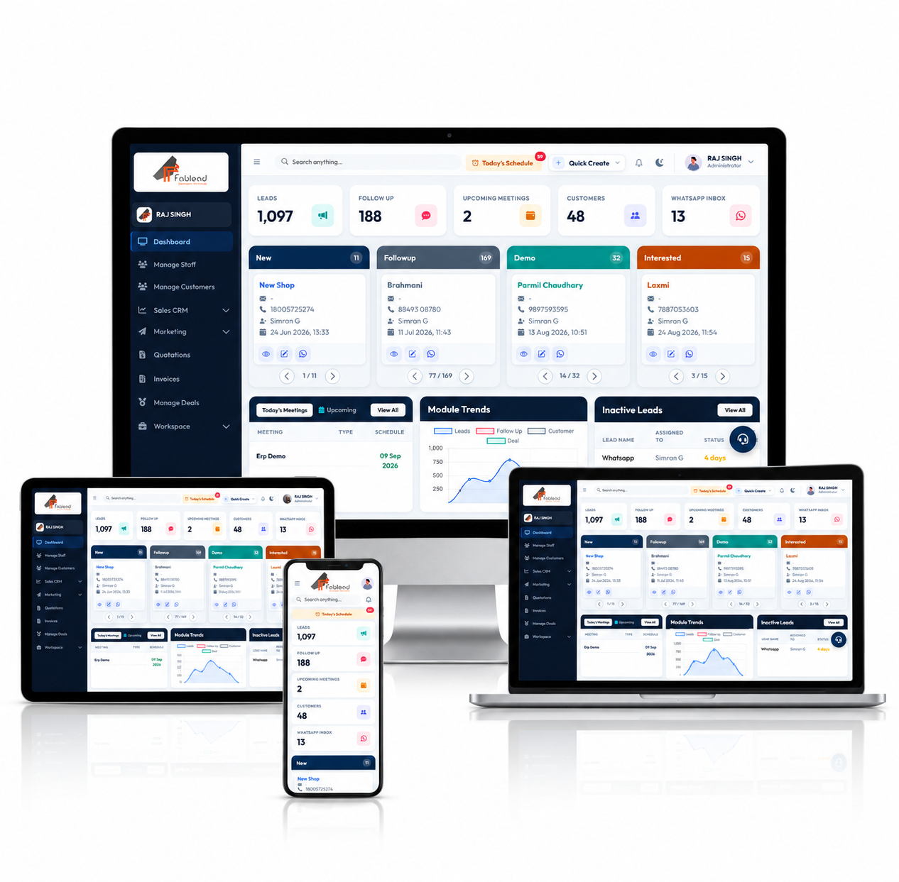 CRM Web & Mobile App