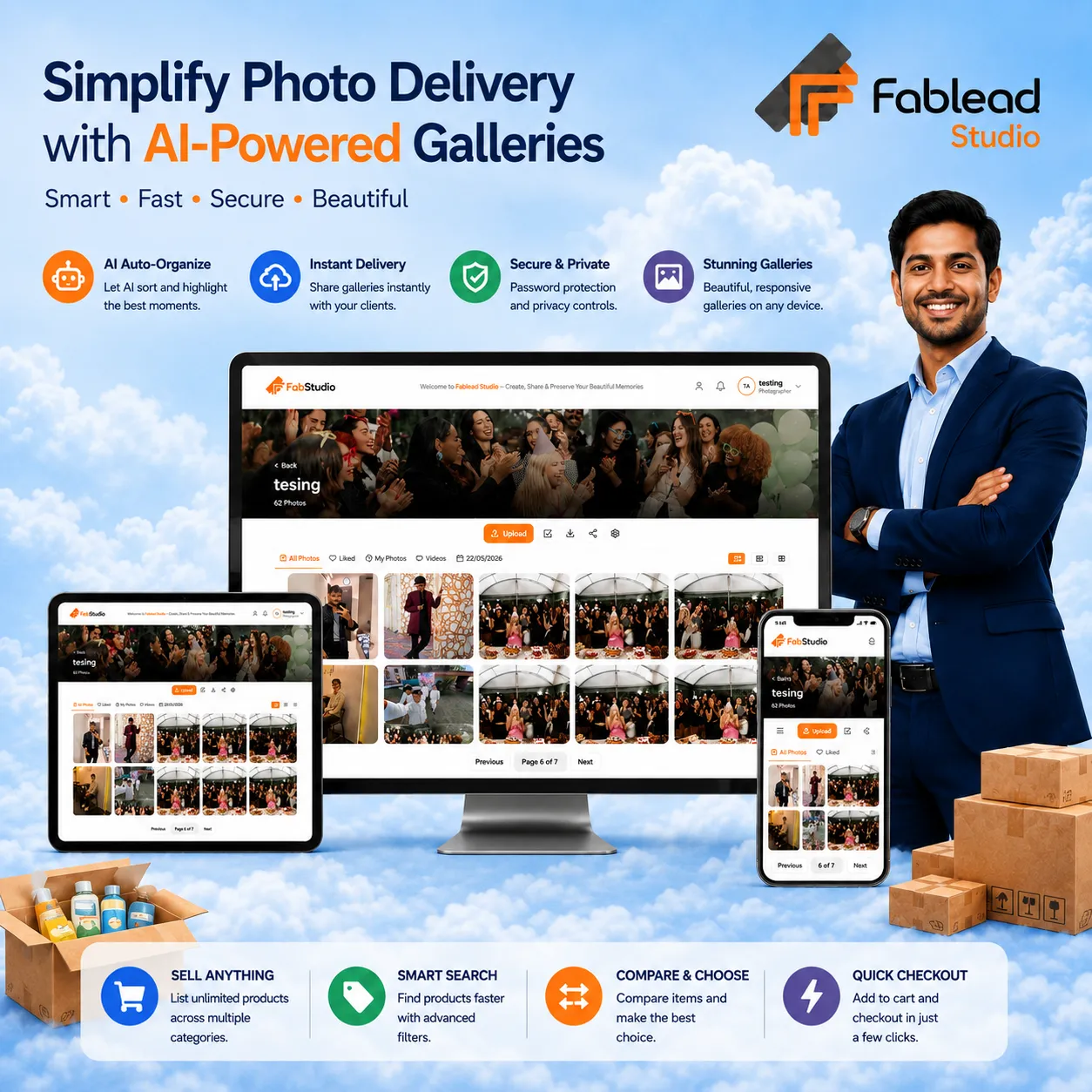 Fablead Technolabs inventory billing software dashboard
