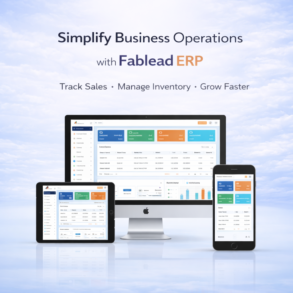 Fablead Technolabs inventory billing software dashboard