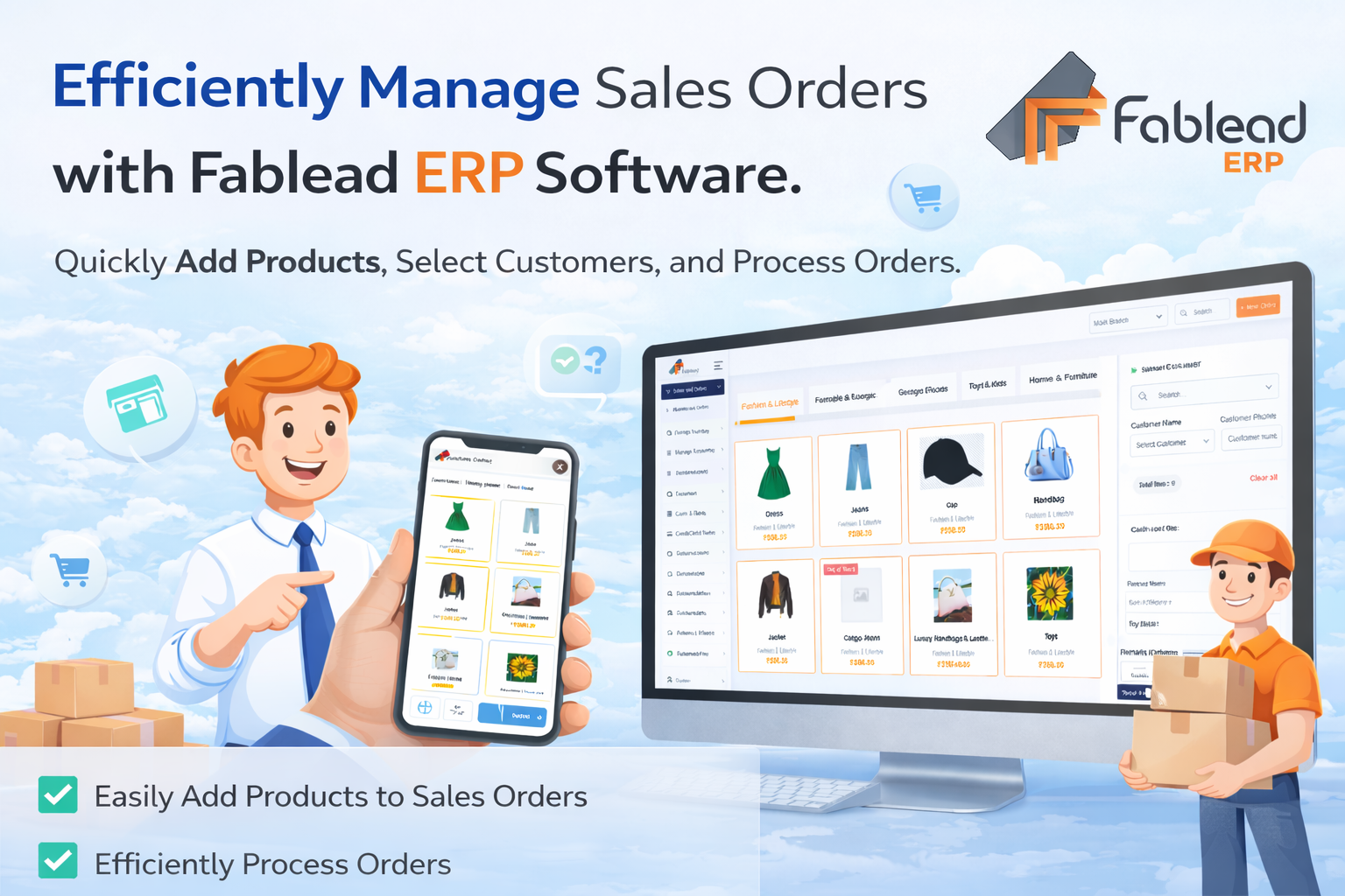 Fablead Technolabs sales list management page