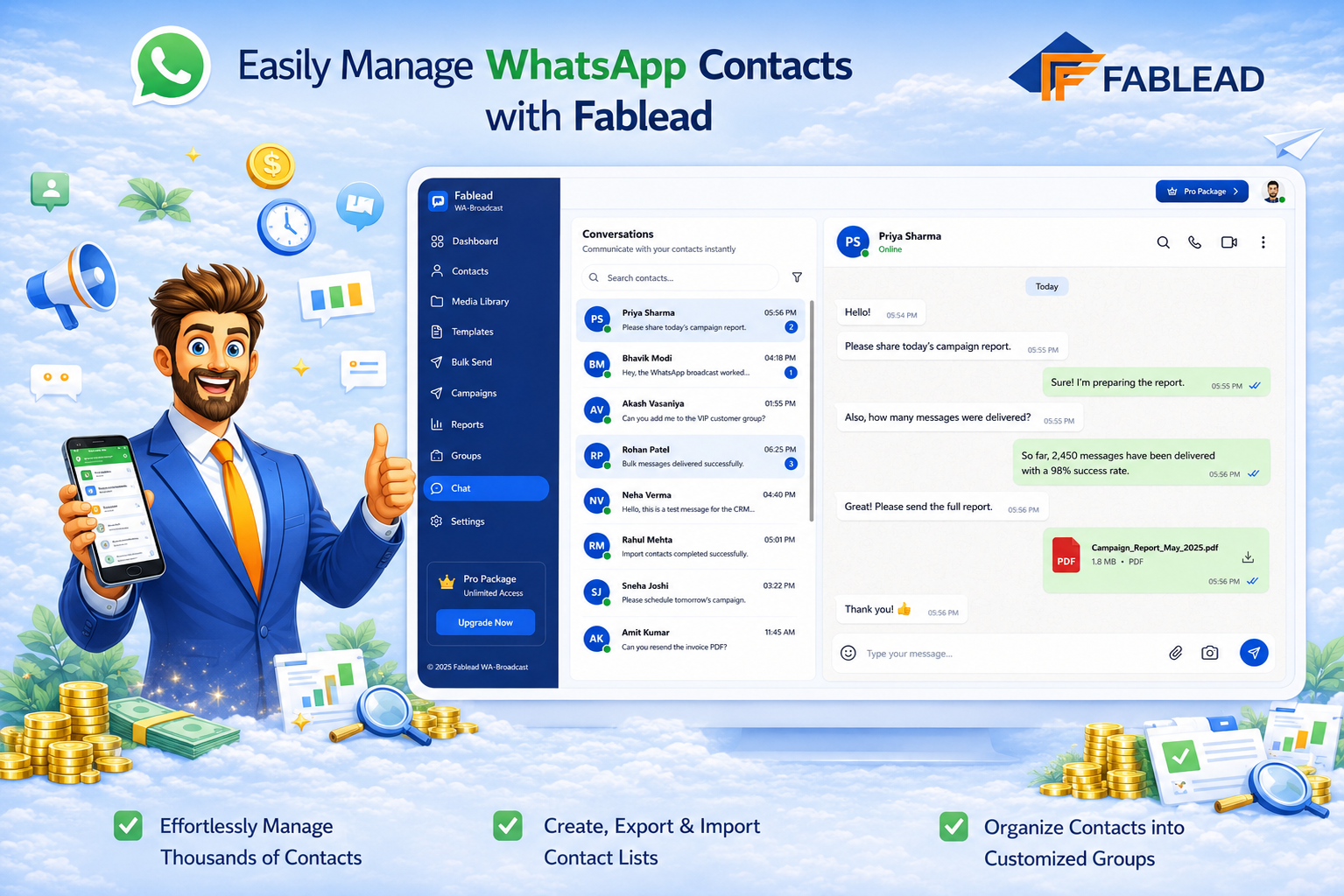 WhatsApp live chat